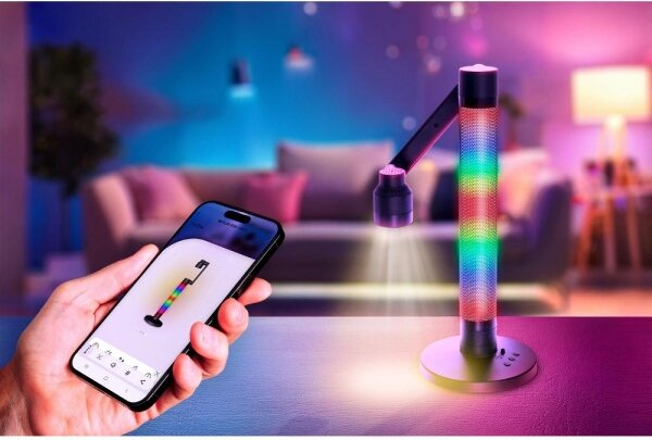 Retlux - Lampada da tavolo LED RGBW dimmerabile 10W 5V 2700-6000K Wi-Fi Tuya + D
