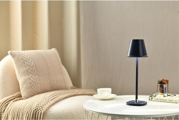 Retlux - LED Lampada da tavolo ricaricabile dimmerabile LED/3W/1800 mAh blu scuro
