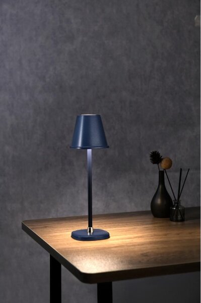 Retlux - LED Lampada da tavolo ricaricabile dimmerabile LED/3W/1800 mAh blu scuro