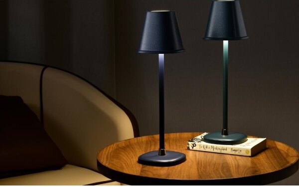 Retlux - LED Lampada da tavolo ricaricabile dimmerabile LED/3W/1800 mAh blu scuro