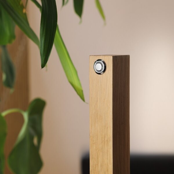 Lampada da terra LED VERDE LED/18W/230V 3000K rovere/nero