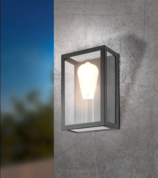 Eglo 31778-LED RGBW dimmerabile applique da parete per esterni ALAMONTE-Z LED/4,9W/230V IP44 nero