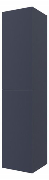 Colonna bagno sospesa blu navy opaco 2 ante reversibili serie Melody