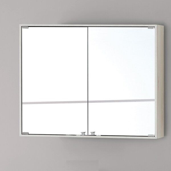 Specchiera specchio bagno pensile contenitore 2 ante, led, cm.70x90x20 :  : Casa e cucina
