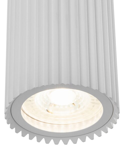 Applique Da Parete Moderno Dynamics Alluminio Bianco 2 Luci Gu10 50W