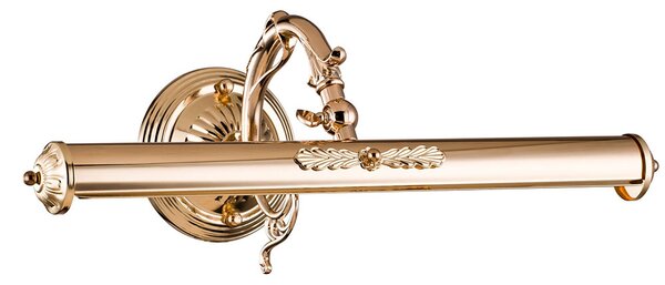 Applique Da Parete Classico Picasso Metallo Oro 2 Luci E14 25W