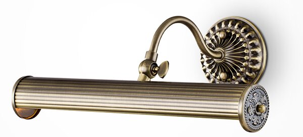 Applique Da Parete Classico Renoir Metallo Bronzo 2 Luci E14 25W