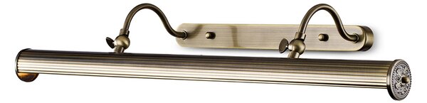 Applique Da Parete Classico Govanni Metallo Bronzo 4 Luci E14 25W
