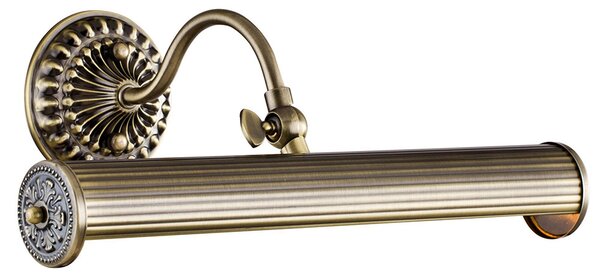 Applique Da Parete Classico Renoir Metallo Bronzo 2 Luci E14 25W