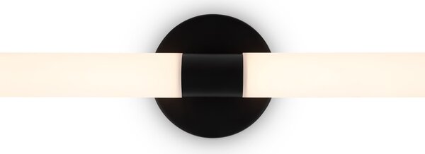 Applique Da Parete Moderno Axis Alluminio Nero Luce Led 16W