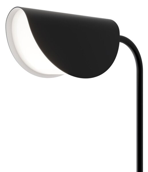 Piantana Lampada Da Terra Moderno Mollis Metallo Nero Acrilico 1 Luce G9 7W