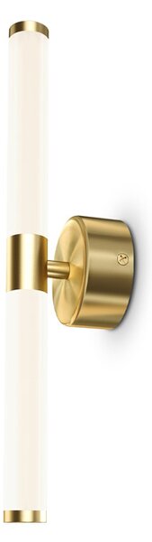 Applique Da Parete Moderno Axis Alluminio Oro Acrilico 1 Luce Led 10W