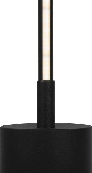Piantana Lampada Da Terra Moderno Flow Metallo Nero 1 Luce Led 25W