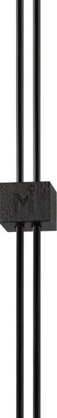 Lampadario A Sospensione Moderno Supersymmetry Alluminio Nero 1 Luce Led 17W