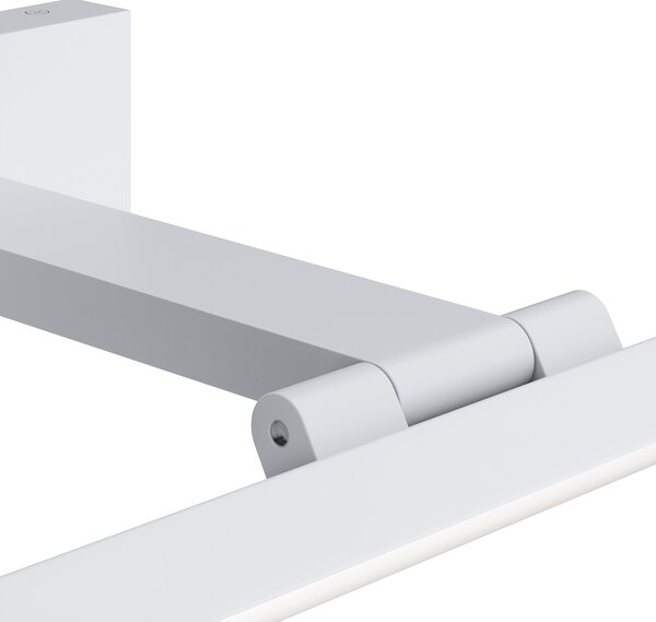 Applique Da Parete Moderno Bris Metallo Bianco Acrilico 1 Luce 12W