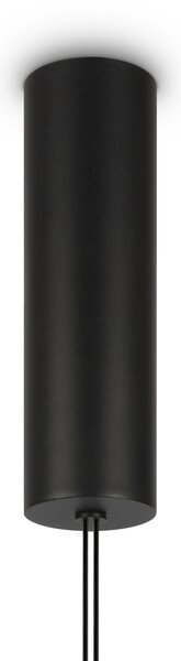 Lampadario A Sospensione Moderno Supersymmetry Alluminio Nero 1 Luce Led 17W