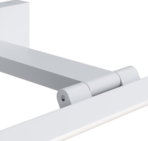 Applique Da Parete Moderno Bris Metallo Bianco Acrilico 1 Luce 12W