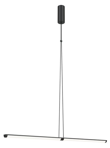 Lampadario A Sospensione Moderno Supersymmetry Alluminio Nero 1 Luce Led 18W