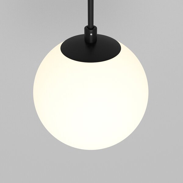 Lampadario A Sospensione Moderno Luna Alluminio Nero Led Integrato 5W Fredda
