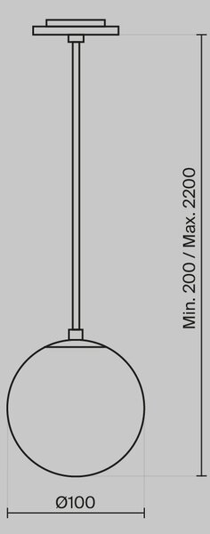 Lampadario A Sospensione Moderno Luna Alluminio Nero Luce Led Integrato 5W