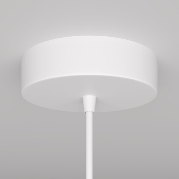 Lampadario A Sospensione Moderno Arrow Metallo Bianco 1 Luce Gu10 40W