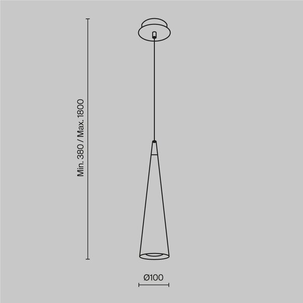 Lampadario A Sospensione Moderno Nevill Metallo Bianco 1 Luce Gu10 40W