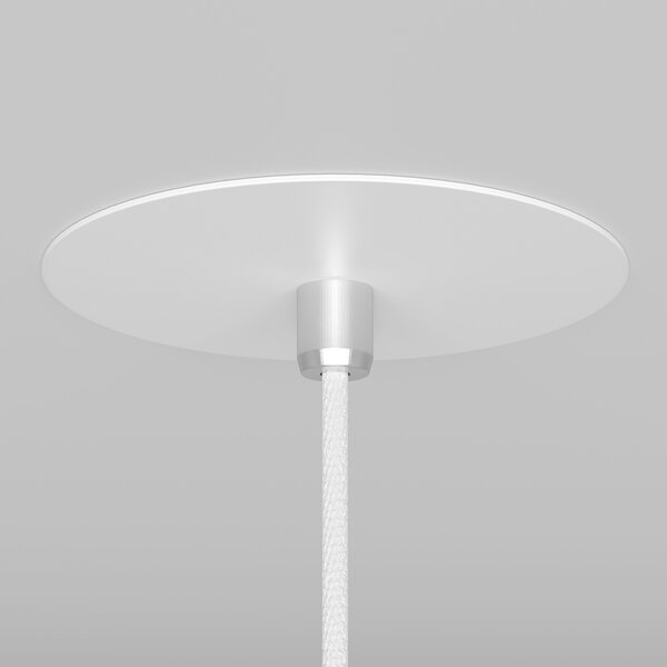 Lampadario A Sospensione Moderno Nevill Metallo Bianco 1 Luce Gu10 40W