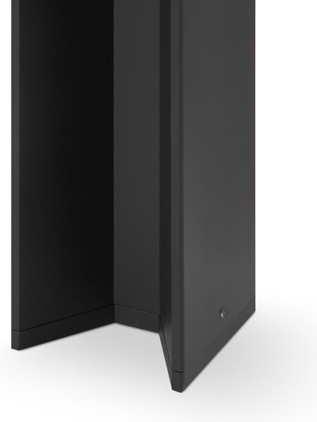 Lampione Per Esterno Moderno Alluminio Grigio Luce Led 9W Ip54