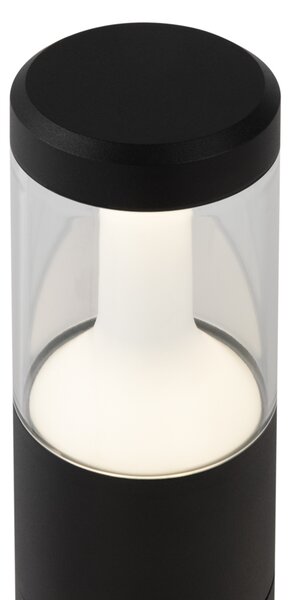 Lampione Per Esterno Moderno Alluminio Nero Luce 8W Ip54