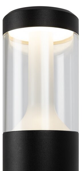 Lampione Per Esterno Moderno Alluminio Nero Luce 8W Ip54