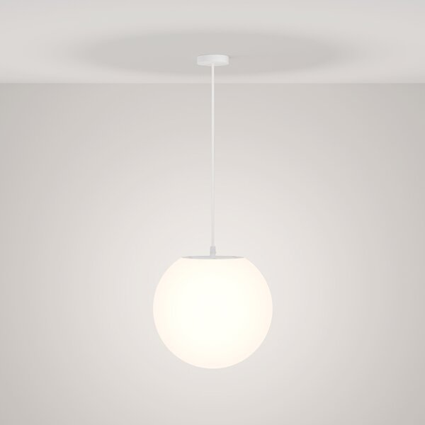 Lampada A Soffitto Moderna Per Esterno Plastica Bianco 1 Luce E27 30W Ip54