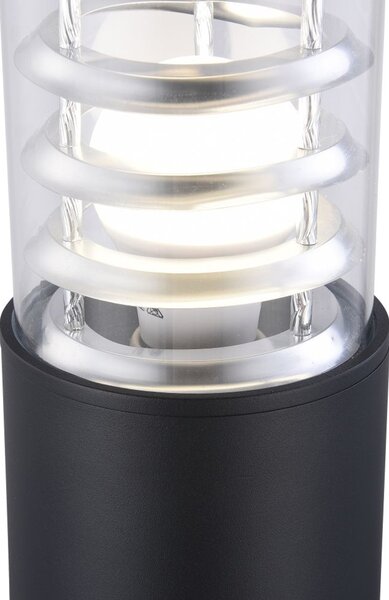 Lampione Per Esterno Moderno In Alluminio Nero 1 Luce E27 60W Ip54
