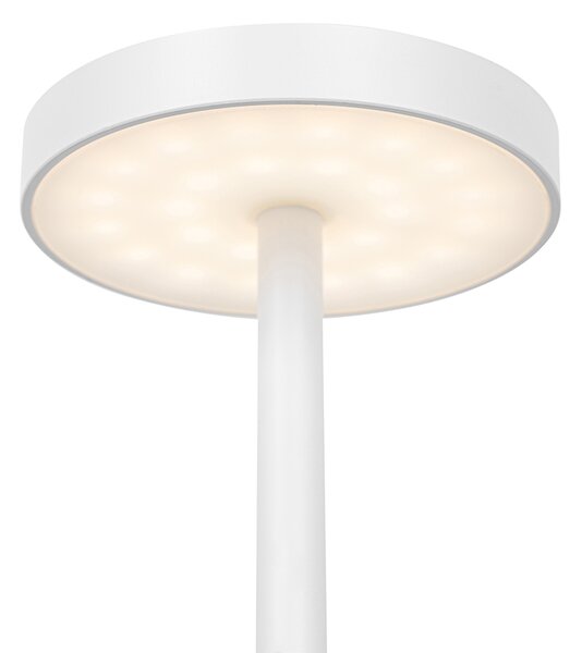 Lampada da tavolo da esterno bianca con LED incl. dimmer touch ricaricabile - Dupont