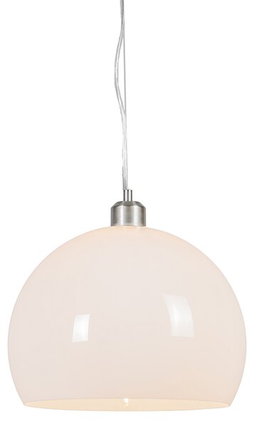Moderna lampada a sospensione rotonda bianco opale - Globe