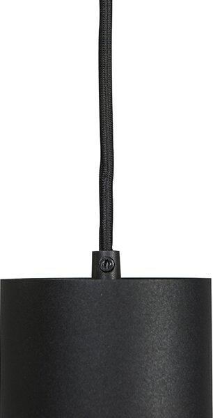 Lampada a sospensione di design nera - Tubo