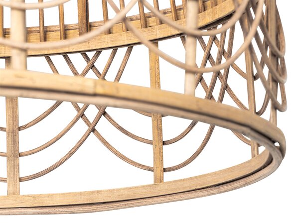 Lampada a sospensione orientale in rattan 49 cm - Michelle