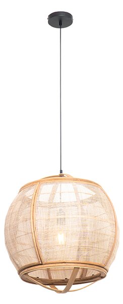 Lampada a sospensione smart marrone 50 cm incl. Wifi G95 - Pascal
