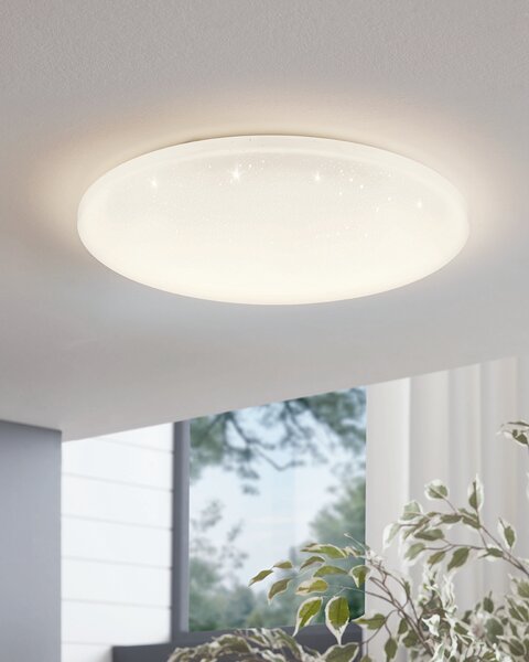 Plafoniera moderno Pogliola LED , in metallo, bianco D. 31 cm 2050 LM EGLO