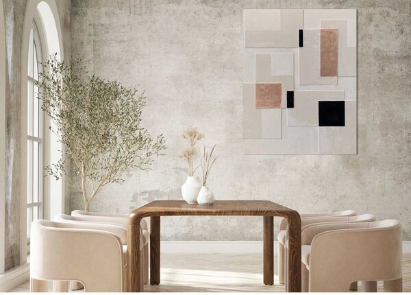 Agave Quadro moderno astratto dipinto a mano su tela "Balance" 90x120 Tela Dipinti su Tela Quadri per soggiorno
