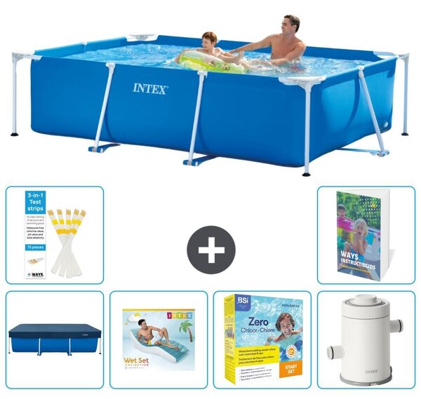 Piscina fuori terra rettangolare - 260x160x65 cm - composta da 5 elementi, modello S135