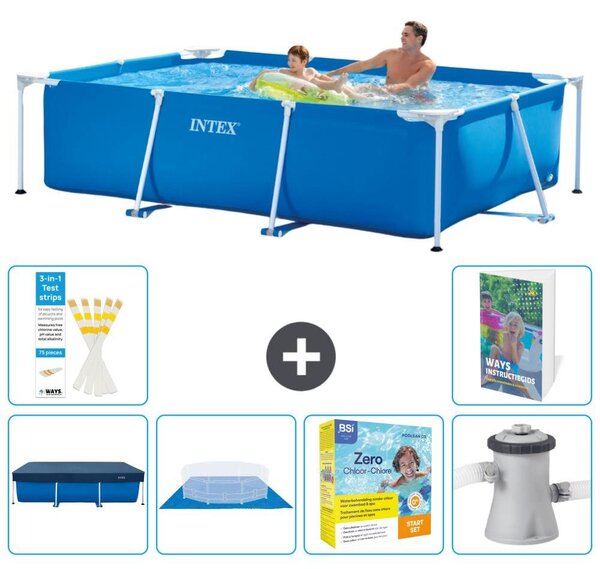 Piscina fuori terra rettangolare - 260x160x65 cm - composta da 5 elementi - Modello S24