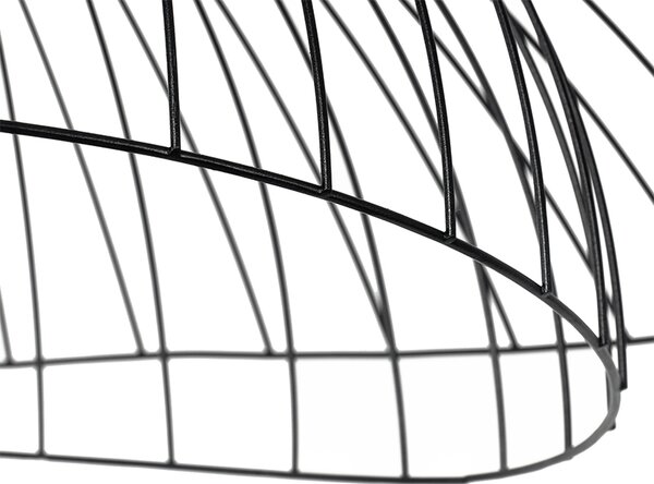 Plafoniera di design nera 66 cm - Pua