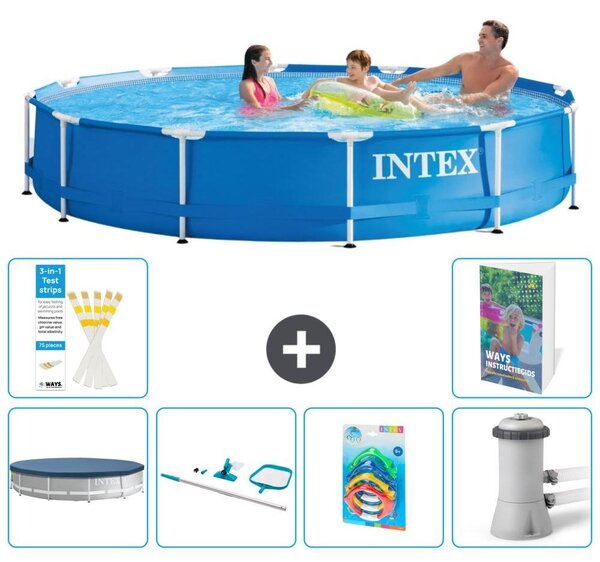 Piscina autoportante rettangolare - 366x76 cm - composta da 5 parti - modello S125