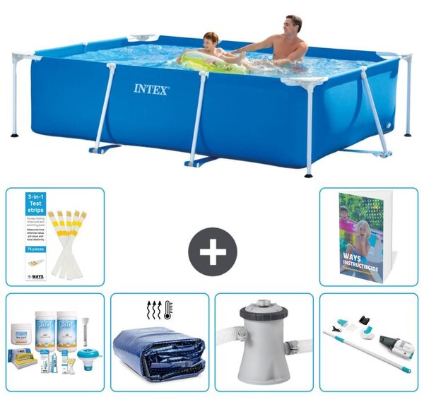 Piscina fuori terra rettangolare - 260x160x65 cm - composta da 5 elementi, modello S165