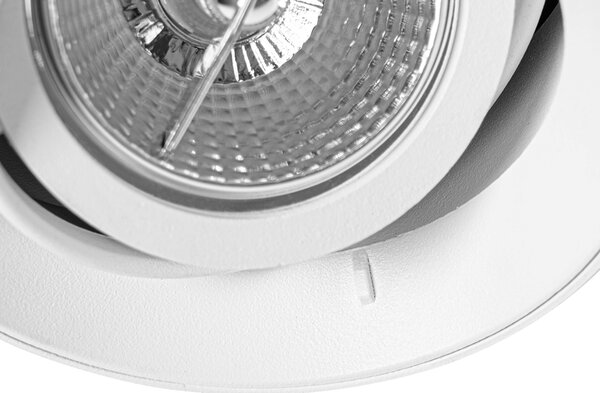 Faretto da incasso moderno bianco GU10 AR70 rotondo senza cornice - Oneon