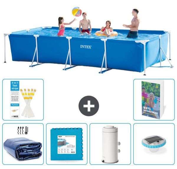 Piscina fuori terra rettangolare - 450x220x84 cm - composta da 5 elementi - modello S152