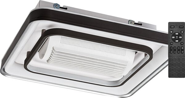 Rabalux SMART WIFI Nero Plafoniera a LED con ventilatore Aireon 480x480mm 50W CCT con DO 71341