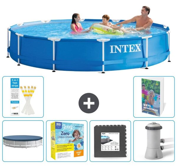 Piscina fuori terra a struttura - 366x76 cm - composta da 5 elementi - modello S85