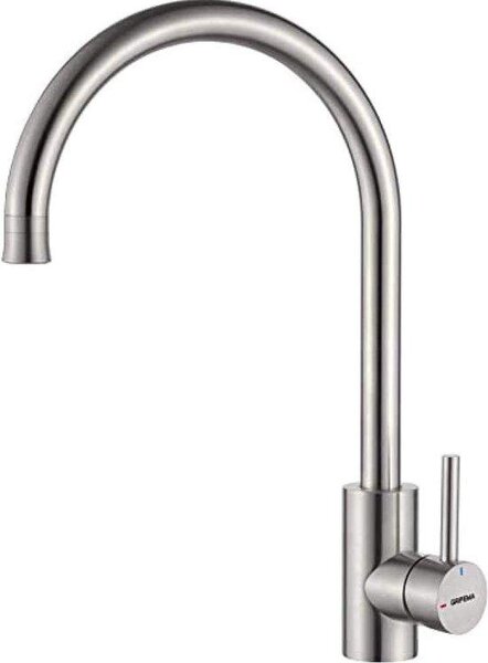 Rubinetto da cucina universale Luxe in acciaio inossidabile