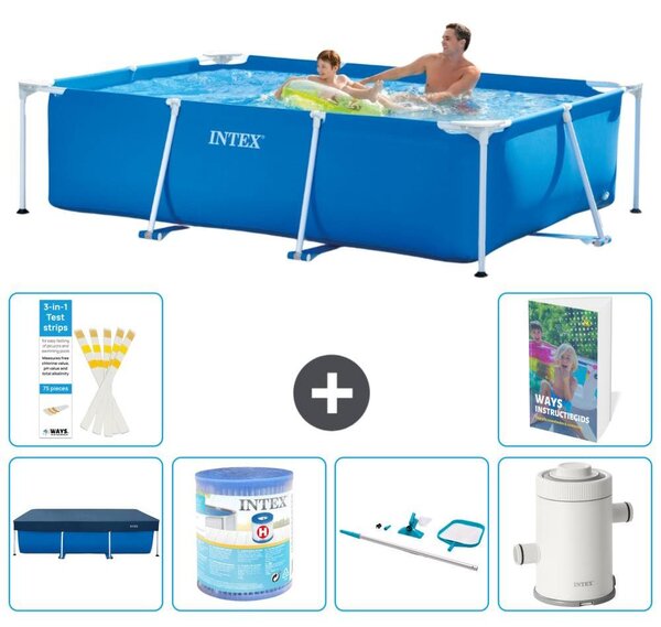 Piscina fuori terra rettangolare - 260x160x65 cm - composta da 5 elementi, modello S130